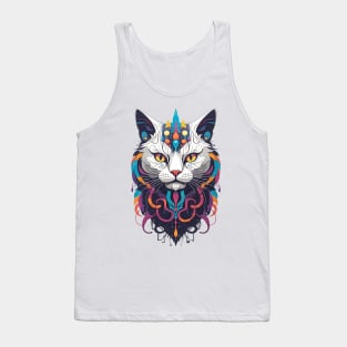 Abstract Fantasy Cat Tank Top